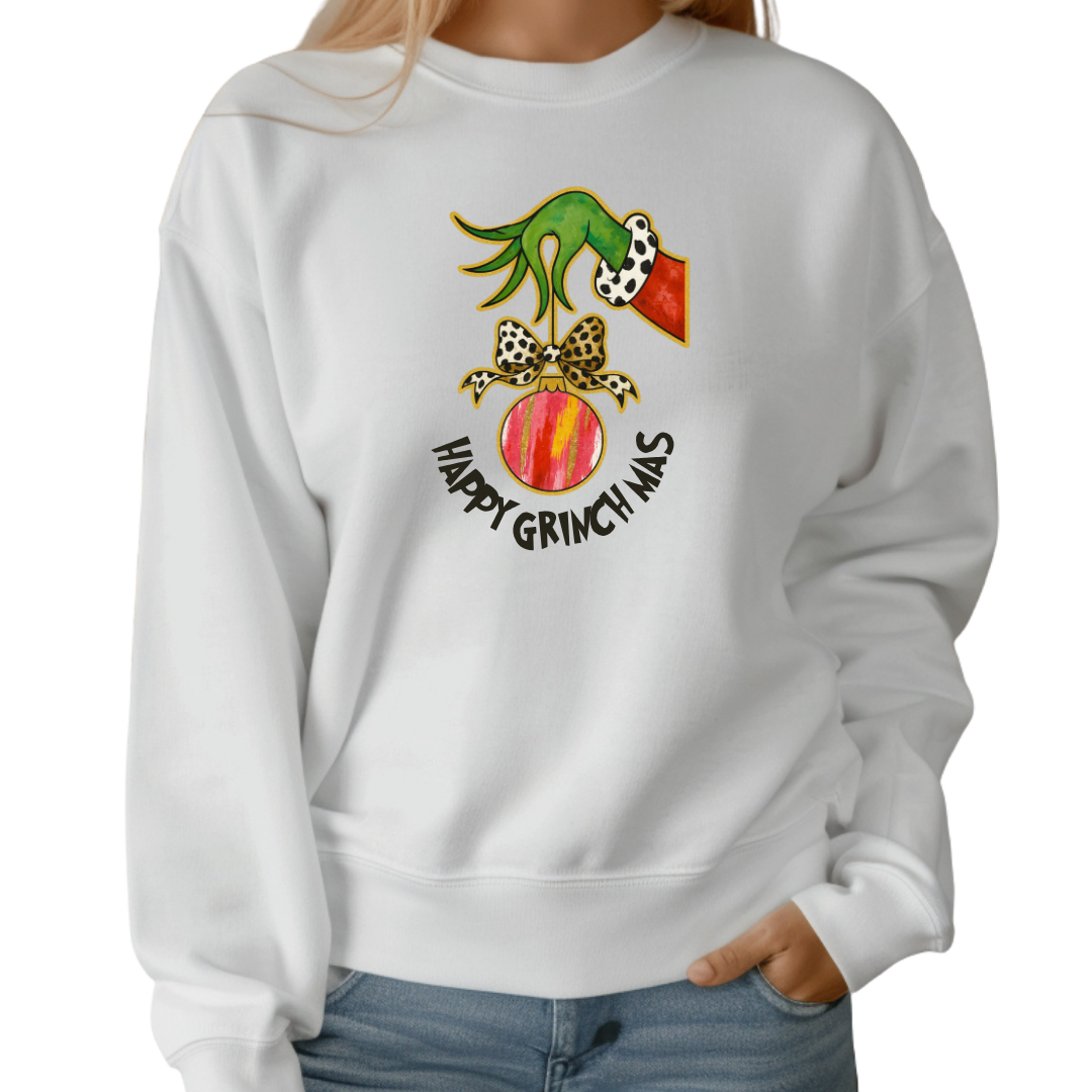 Felpa Natale donna Happy Grinchmas